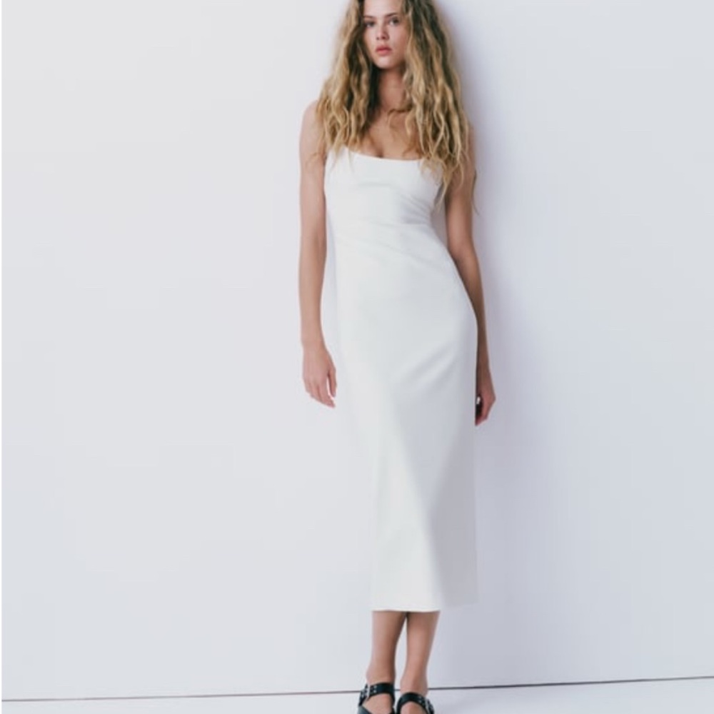Zara fitted midi dress